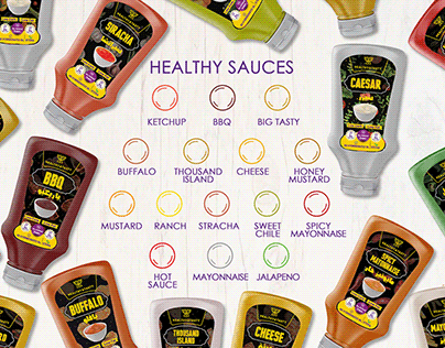 Healthy Sauces Packaging Design