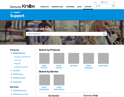 Samsung KNOX Support Page