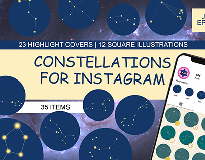 Constellations for Instagram - Highlight Covers
