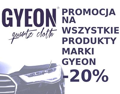 Gyeon - banner promocyjny - sklep internetowy