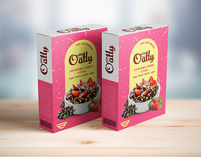 oatmeal pack box designs in adobe illustrator
