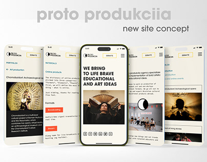 New site for the event agency "proto produkciia"
