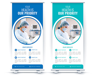 Medical Poll up banner Design by Posh Print