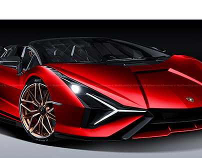 2020 Lamborghini Sian Roadster Iron Red