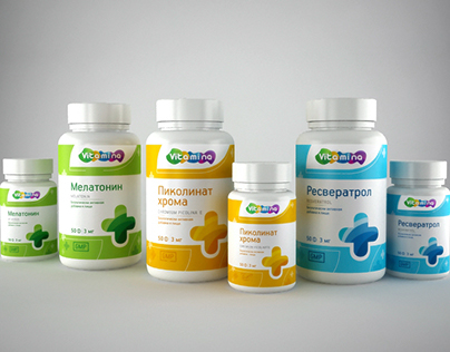Vitamins packaging design