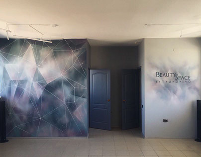 "Beauty Space Studio" Mural art.