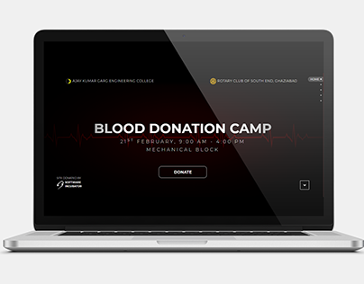 Blood Donation Website - UI/UX