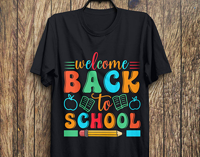 Welcome Back to School T-Shirt Design,