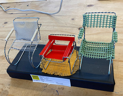 Reproducción de sillas en alambre, DI EDD Concepción