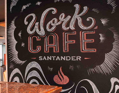 Banco Santander, Work Café Mural.