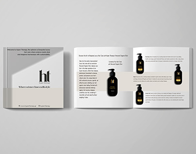 ht Hair Products Brochure Design