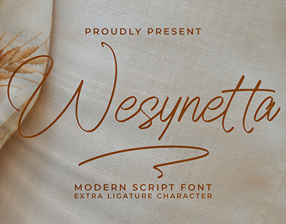 Wesynetta - Modern Script Font