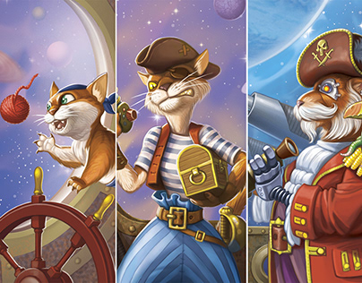 Cat pirate. Characters