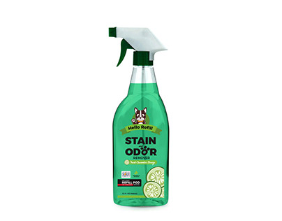 Stain & Odor Remover Packaging Label Design