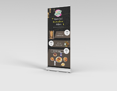 Roll-up standee Design and mockup
