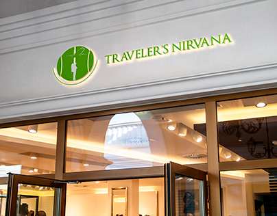 TRAVELERS NIRVANA Tourism Company logo concept 1