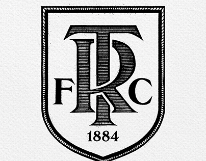 A retro retake on the Tranmere Rovers FC monogram