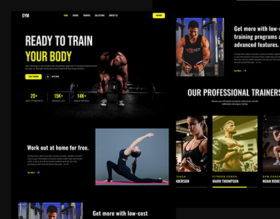 Workout Website Landing Page - GYM