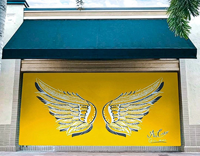 Wings mural