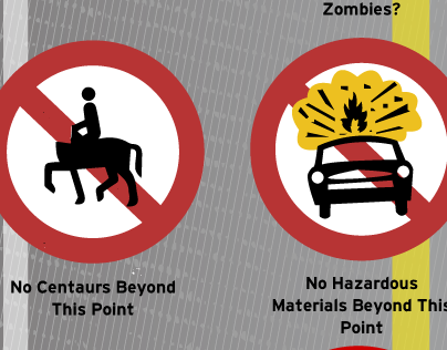 Rare Road Signs Infographic