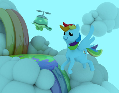 Rainbow Dash and Tank (Animation)