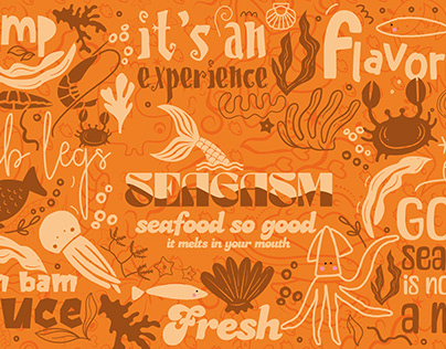 Wall Mural designed for Seafood Restaurant