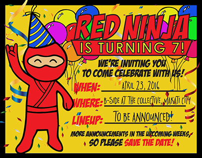 Red Ninja Year 7 Fest Branding and Promotion