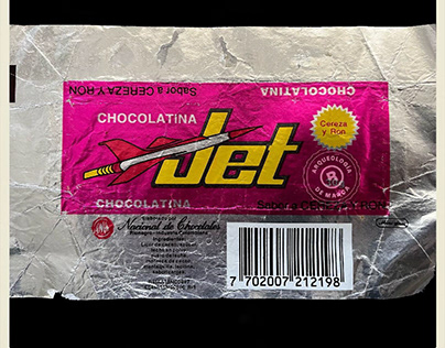 Envoltura de Chocolatina Jet.