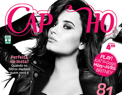 Capa . Revista Capricho . Demi Lovato