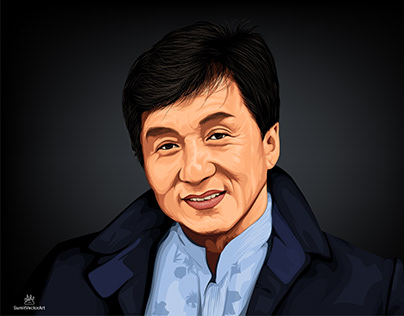 Vector Art: Jackie Chan Portrait illustration 🎨