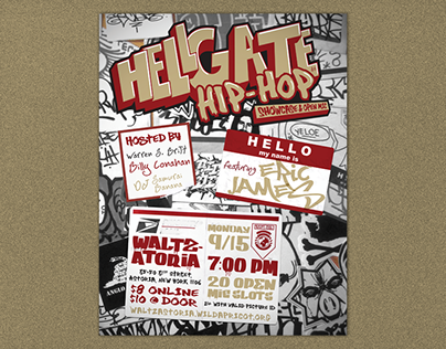 "Hellgate Hip-Hop Showcase & Open Mic" Flyers