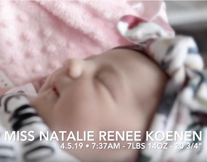 Welcome Baby Natalie