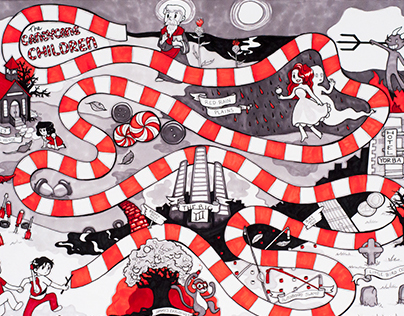White Stripes Candyland redesign