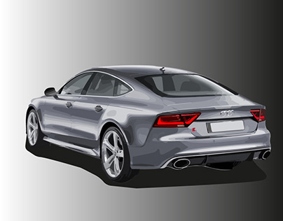 Audi RS7 Illustration