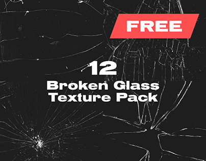 FREE 12 Broken Glass Texture Pack