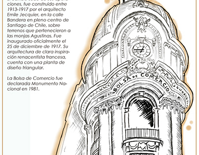Ilustración Bolsa De Comercio.