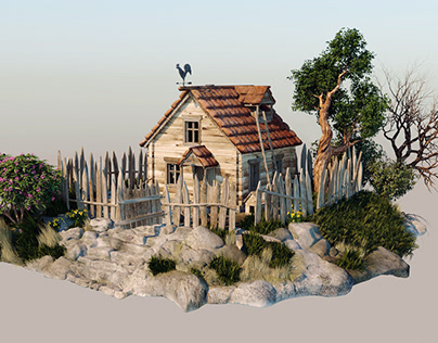 House in the village Домик в деревне