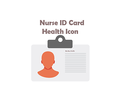 Nurse ID Card Health Icon