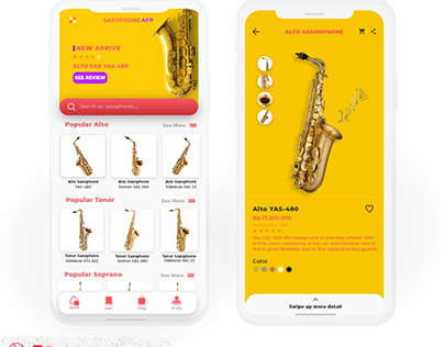 Daily UI Design Saxophone Online Shop