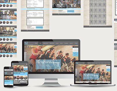 Industrial Style Fitness - Website Design & Post Card