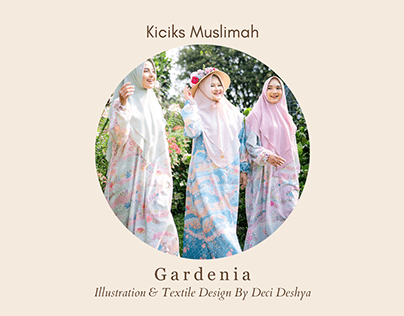 Project thumbnail - Kicik Muslimah | Gardenia | Textile Pattern Design