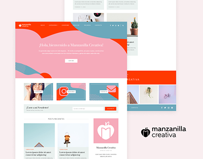 Manzanilla Creativa - Website Blog Design