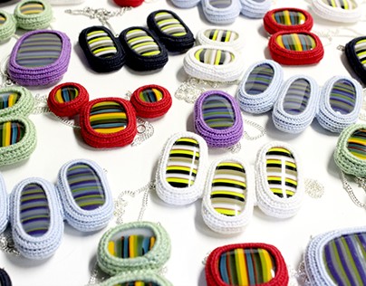 Crocheted Cotton Necklaces (production series)