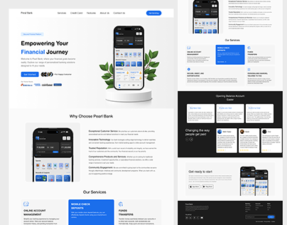 Project thumbnail - Peral Bank Finance Service Landing Page Website