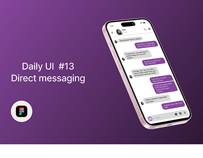 Daily UI #013 , Direct messaging app