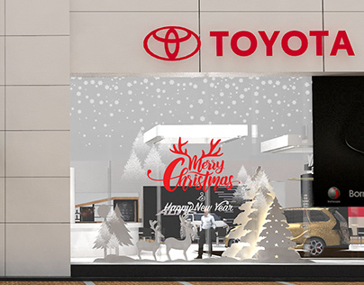 Toyota Showroom Christmas Display Design 2021