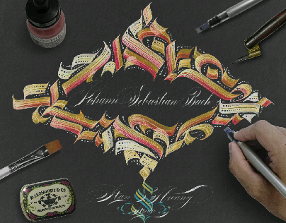 Calligraphy - Johann Sebastian Bach