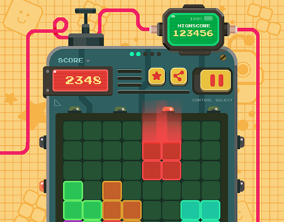 Block 1010 mobile game on Behance