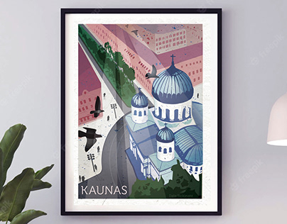 A poster for Kaunas city
