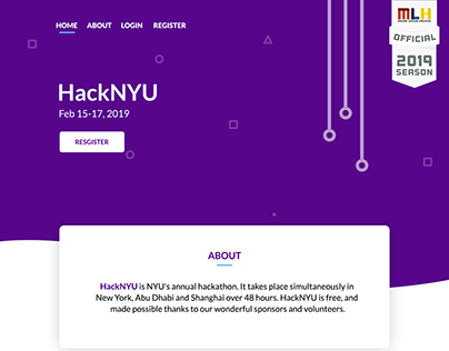 HackNYU Website Mockup